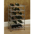 Mini ajustável cromo vinho rack plano para casa (wr603590a3r)